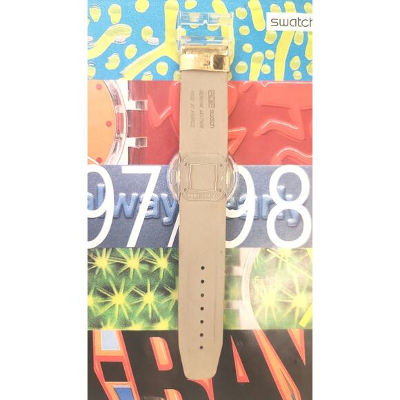 Swatch watch GUINEVERE PWK169 1992 Pop New Old Stock with case and battery - Picture 6 of 8